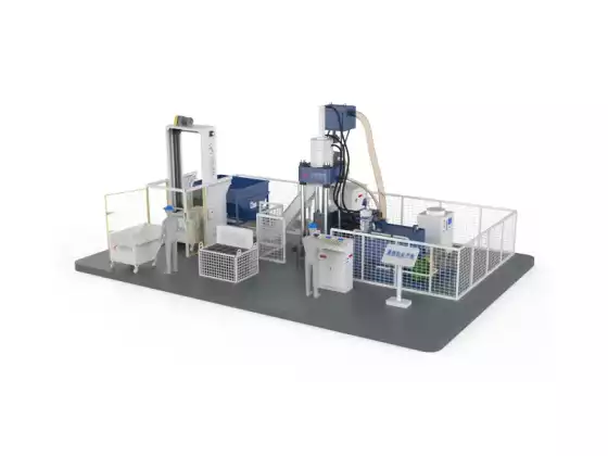 Bronzforgács brikettáló gép